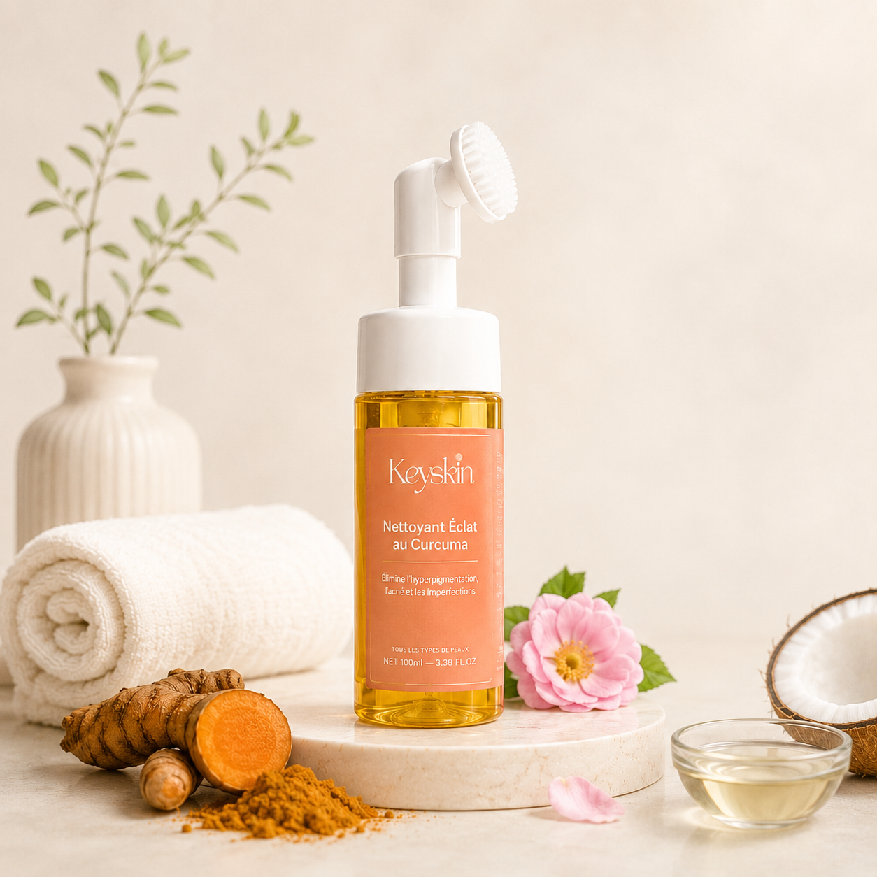 Nettoyant Peau Lumineuse au Curcuma
