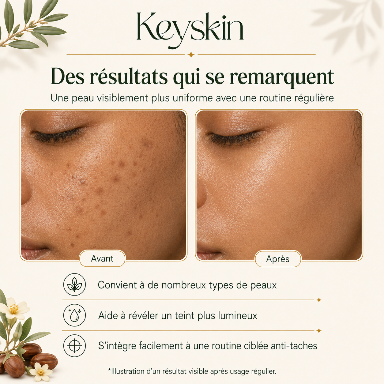 Huile visage au Curcuma