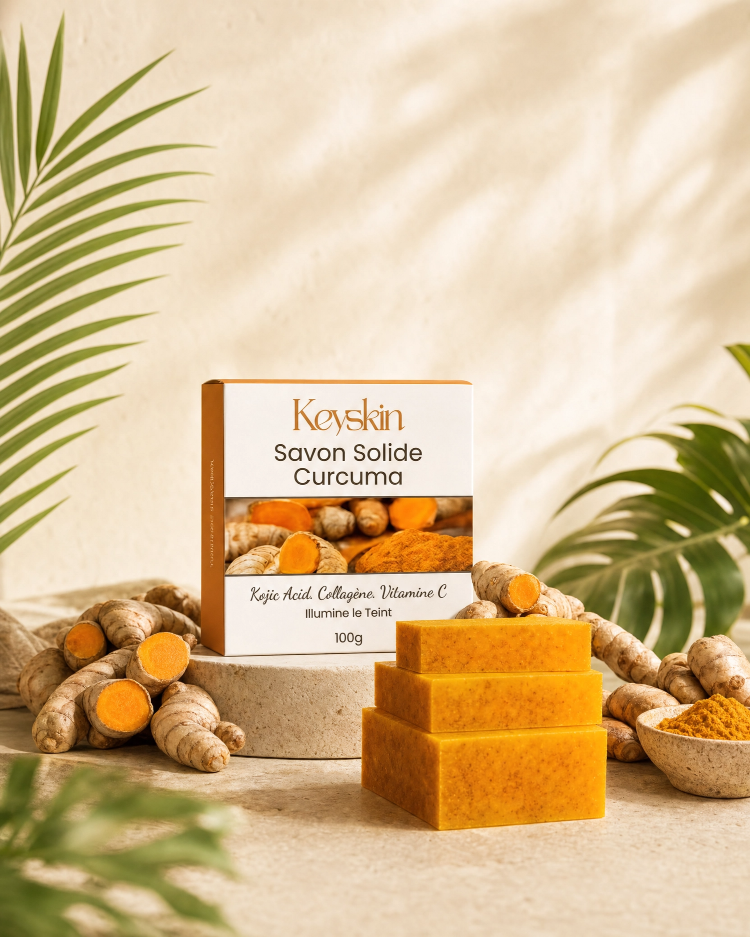 Savon au Curcuma — Anti-Boutons dans le Dos